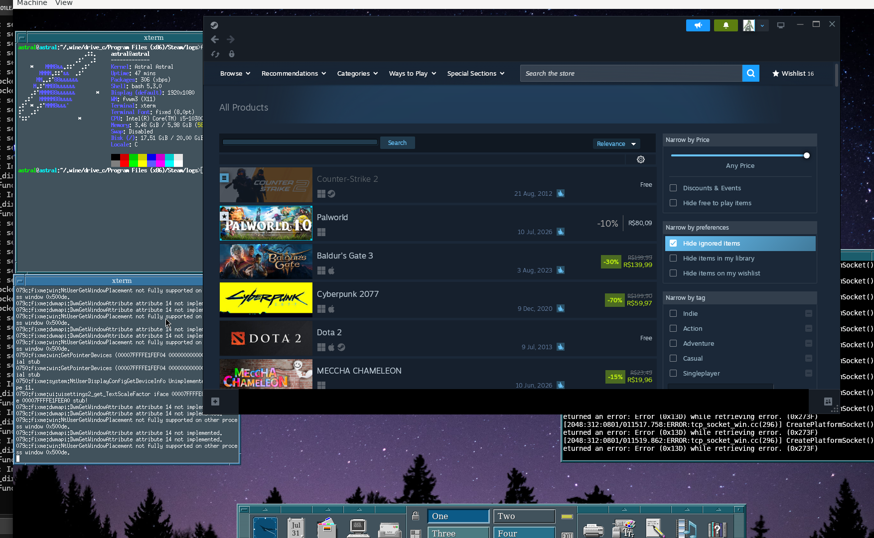 Astral running Steam